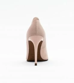 Allkind Vegan Shoes Scarlett Vegan Suede Stiletto Court Shoe | Blush Nude