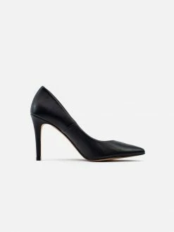 Allkind Vegan Shoes Sophie Vegan Leather Stiletto Court Shoe | Black