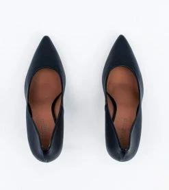 Allkind Vegan Shoes Sophie Vegan Leather Stiletto Court Shoe | Black