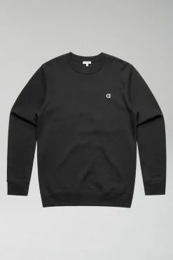 Altid Clothing Crew Neck Organic Cotton Sweatshirt | Black