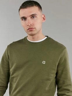 Altid Clothing Crew Neck Organic Cotton Sweatshirt | Khaki