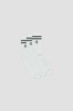 Altid Clothing 3 Pack Organic Cotton Blend Striped Socks | Khaki