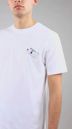 Altid Clothing Low Carbon Cotton Trace Graphic T-shirt | White