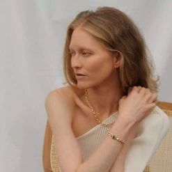 Ana Dyla Amie Recycled 925 Sterling Silver Bracelet | Gold Vermeil