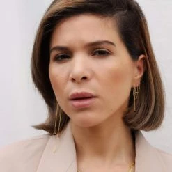 Ana Dyla Asya Recycled 925 Sterling Silver Garnet Earrings | Gold Vermeil Accessories 10 Ana Dyla Asya Recycled 925 Sterling Silver Garnet Earrings | Gold Vermeil Accessories