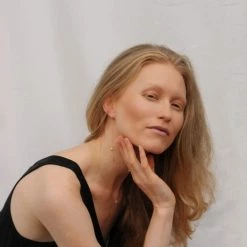 Ana Dyla Asya Recycled 925 Sterling Silver White Topaz Earrings | Gold Vermeil