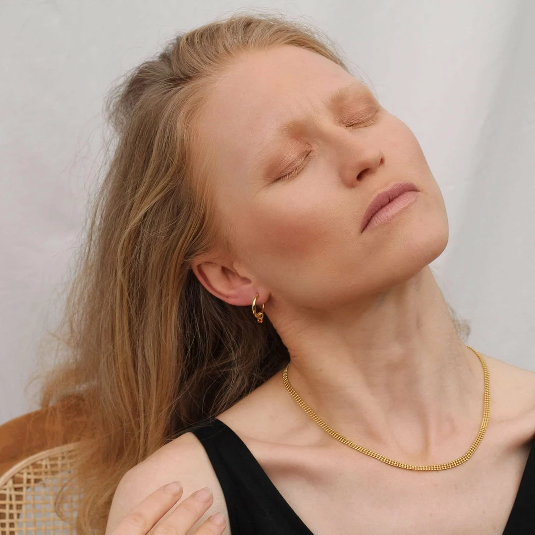 Ana Dyla Cleo Recycled 925 Sterling Silver Necklace | Gold Vermeil Accessories 5 Ana Dyla Cleo Recycled 925 Sterling Silver Necklace | Gold Vermeil Accessories