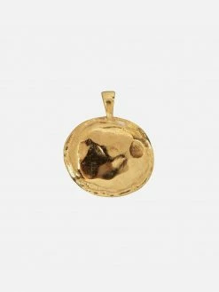 Ana Dyla Coins Recycled 925 Sterling Silver Pendant | Gold Vermeil Accessories