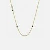 Ana Dyla Accessories Gemma Recycled 925 Sterling Silver Black Spinel Necklace | Gold Vermeil