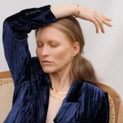 Ana Dyla Livia Recycled 925 Sterling Silver London Topaz Hoop Earrings | Gold Vermeil 9 Ana Dyla Livia Recycled 925 Sterling Silver London Topaz Hoop Earrings | Gold Vermeil