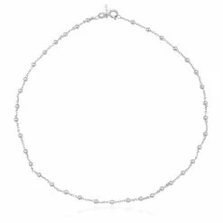 Ana Dyla Accessories Recycled 925 Sterling Silver Necklace With Rounds | Sterling Silver Or 18ct Gold Plated