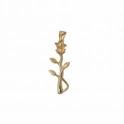 Ana Dyla Rose Recycled 925 Sterling Silver Pendant | Gold Vermeil
