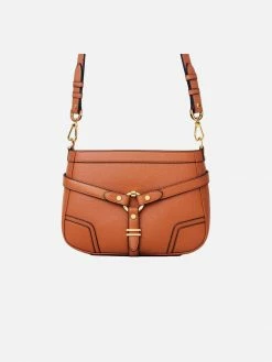 Ava Carrington Bags Stockholm Vegan Leather Crossbody Bag | Camel