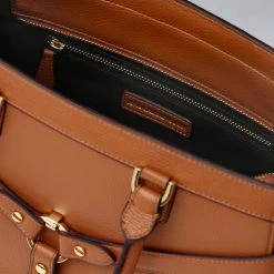 Ava Carrington Bags Stockholm Vegan Leather Handbag | Camel