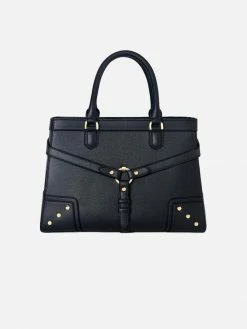 Ava Carrington Stockholm Vegan Leather Handbag | Black Bags