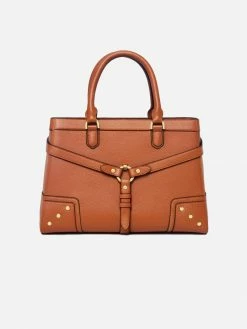 Ava Carrington Bags Stockholm Vegan Leather Handbag | Camel