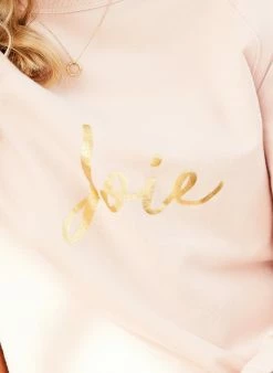 Baukjen Clothing Aimee Organic Cotton Sweatshirt | Rose & Gold Foil
