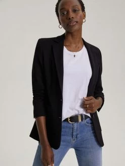 Baukjen Alanis LENZING™ ECOVERO™ Tailored Blazer | Caviar Black Clothing