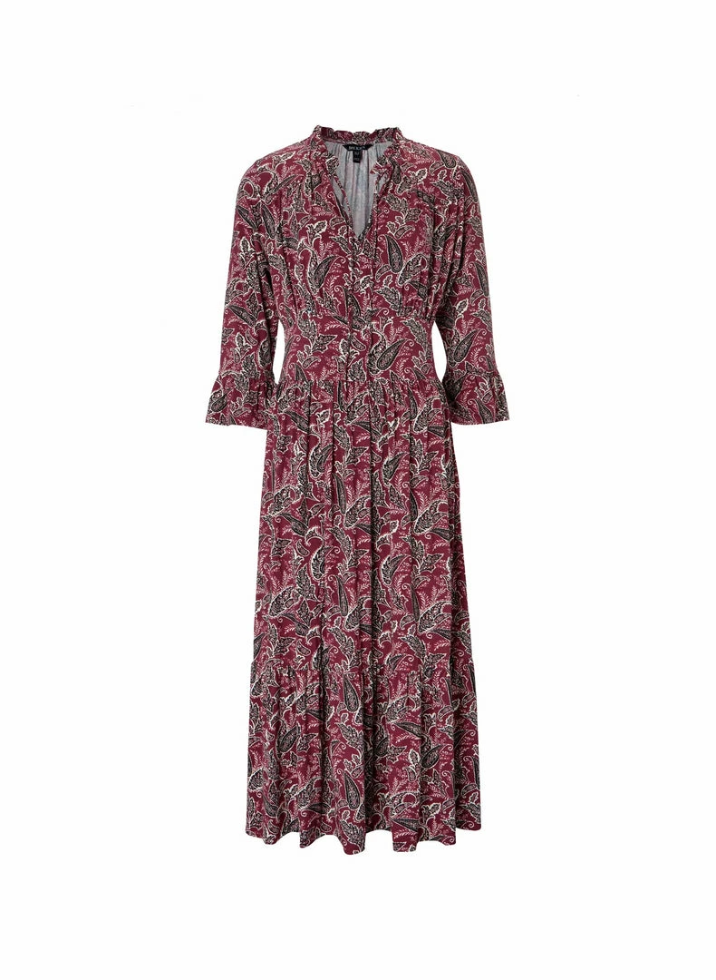 Baukjen Astrid Paisley Print LENZING™ ECOVERO™ Dress | Blackcurrant Clothing 6 Baukjen Astrid Paisley Print LENZING™ ECOVERO™ Dress | Blackcurrant Clothing