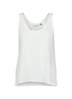 Baukjen Essentials Organic Cotton Racerback Tank Top | Pure White
