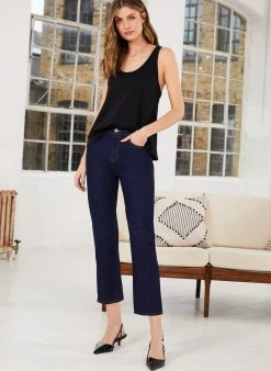 Baukjen Essentials Organic Cotton Racerback Tank Top | Caviar Black Clothing