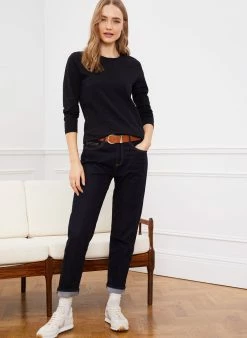 Baukjen Essentials Organic Cotton Long Sleeve T-Shirt | Caviar Black 9 Baukjen Essentials Organic Cotton Long Sleeve T-Shirt | Caviar Black