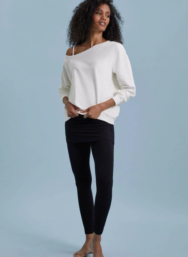 Baukjen Essentials LENZING™ ECOVERO™ Jersey Skirt Leggings | Caviar Black 4 Baukjen Essentials LENZING™ ECOVERO™ Jersey Skirt Leggings | Caviar Black