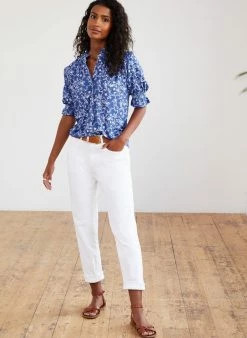 Baukjen Clothing Beverly LENZING™ ECOVERO™ Jersey Blouse | Blue Woodland Floral 10 Baukjen Clothing Beverly LENZING™ ECOVERO™ Jersey Blouse | Blue Woodland Floral