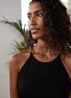 Baukjen Chea LENZING™ ECOVERO™ Jersey Halterneck Top | Caviar Black Clothing 10 Baukjen Chea LENZING™ ECOVERO™ Jersey Halterneck Top | Caviar Black Clothing