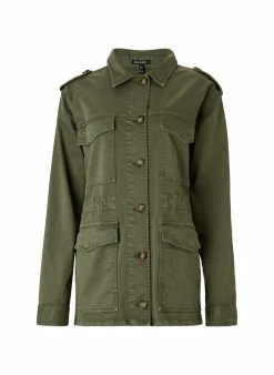 Baukjen Drake Organic Cotton Utility Jacket | Light Khaki