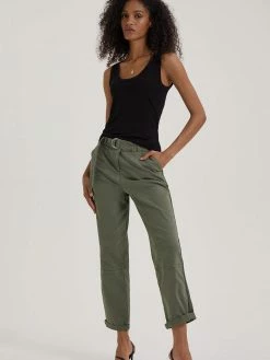 Baukjen Easter Organic Cotton Cargo Trousers | Khaki Clothing