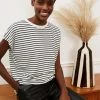 Baukjen Emmanuelle LENZING™ ECOVERO™ Stripe T-Shirt | Soft White & Caviar Black 2 Baukjen Emmanuelle LENZING™ ECOVERO™ Stripe T-Shirt | Soft White & Caviar Black