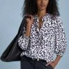 Baukjen Freya Petal Leopard Print LENZING™ ECOVERO™ Blouse | Midnight Blue 1 Baukjen Freya Petal Leopard Print LENZING™ ECOVERO™ Blouse | Midnight Blue