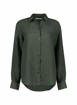 Baukjen Helena Hemp Boyfriend Shirt | Light Khaki