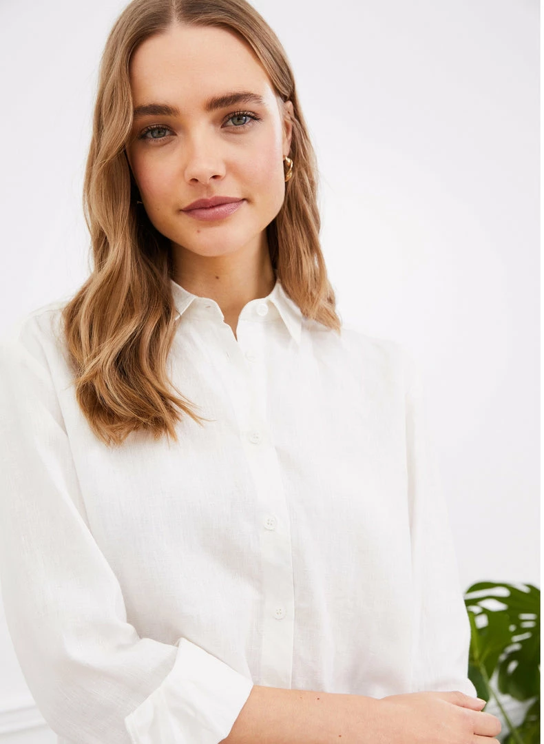 Baukjen Helena Hemp Boyfriend Shirt | Soft White 5 Baukjen Helena Hemp Boyfriend Shirt | Soft White