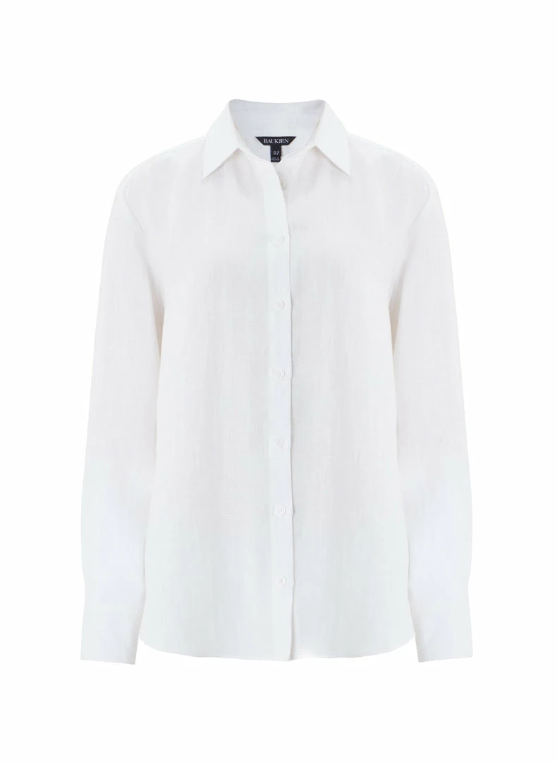Baukjen Helena Hemp Boyfriend Shirt | Soft White 7 Baukjen Helena Hemp Boyfriend Shirt | Soft White