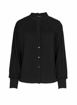 Baukjen Clothing Imken Ruffled Collar LENZING™ ECOVERO™ Jersey Blouse | Caviar Black 9 Baukjen Clothing Imken Ruffled Collar LENZING™ ECOVERO™ Jersey Blouse | Caviar Black