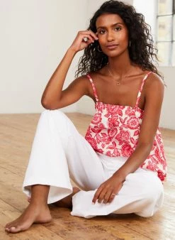 Baukjen Isaaca Florence Print Organic Cotton Top | Strawberry Clothing