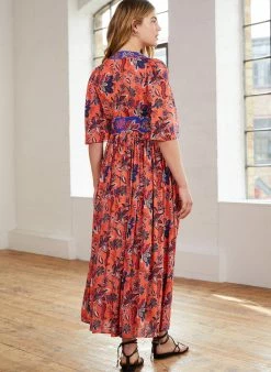 Baukjen Leilani LENZING™ ECOVERO™ Maxi Dress | Orange Verona Print Clothing