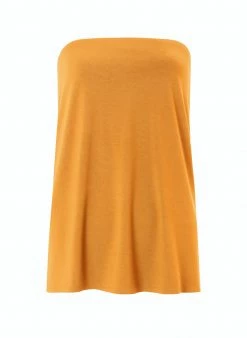 Baukjen Clothing Lily LENZING™ ECOVERO™ Jersey Bandeau Top | Mango Sorbet