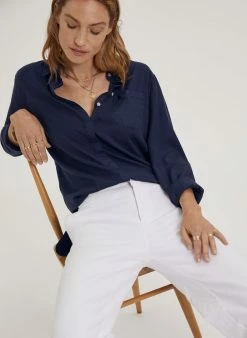 Baukjen Clothing Margot Organic Cotton Wide Leg Jeans | Soft White