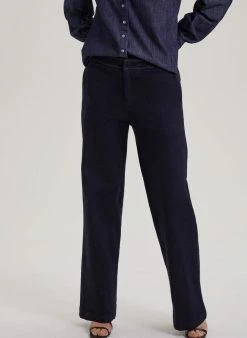 Baukjen Clothing Margot Organic Cotton Wide Leg Jeans | Dark Denim