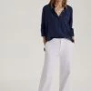 Baukjen Clothing Margot Organic Cotton Wide Leg Jeans | Soft White