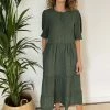 Baukjen Clothing Maxine Eco-Friendly Hemp Shirt Dress | Khaki 1 Baukjen Clothing Maxine Eco-Friendly Hemp Shirt Dress | Khaki