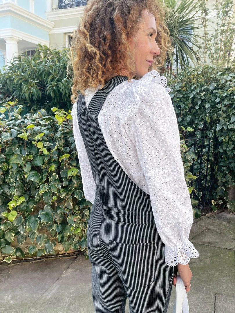 Baukjen Clothing Organic Cotton Stretch Dungarees | Indigo Stripe 5 Baukjen Clothing Organic Cotton Stretch Dungarees | Indigo Stripe