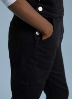 Baukjen Organic Cotton Stretch Dungarees | Washed Black 11 Baukjen Organic Cotton Stretch Dungarees | Washed Black