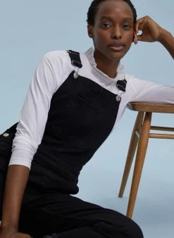 Baukjen Organic Cotton Stretch Dungarees | Washed Black 13 Baukjen Organic Cotton Stretch Dungarees | Washed Black