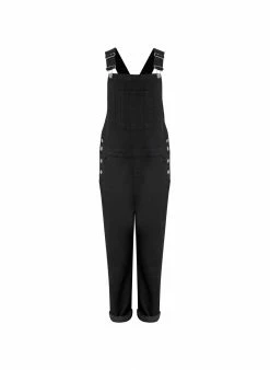Baukjen Organic Cotton Stretch Dungarees | Washed Black 15 Baukjen Organic Cotton Stretch Dungarees | Washed Black