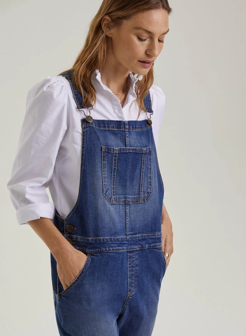 Baukjen Organic Cotton Denim Stretch Dungarees | Washed Indigo 5 Baukjen Organic Cotton Denim Stretch Dungarees | Washed Indigo