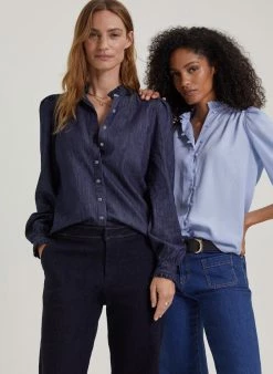 Baukjen Clothing Ryleigh Organic Cotton Shirt | Dark Denim